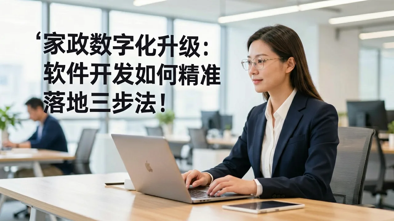 家政数字化升级:软件开发如何精准落地三步法