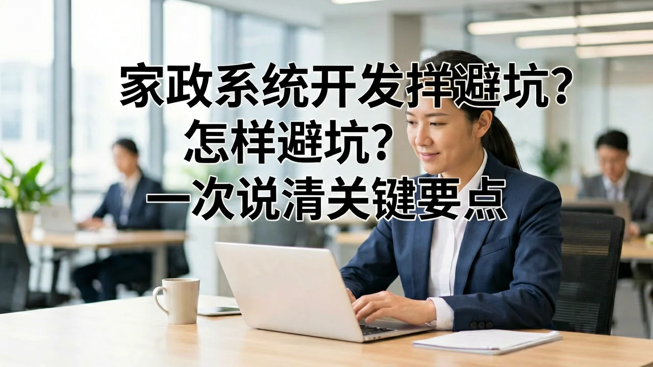 家政系统开发怎样避坑?一次说清关键要点
